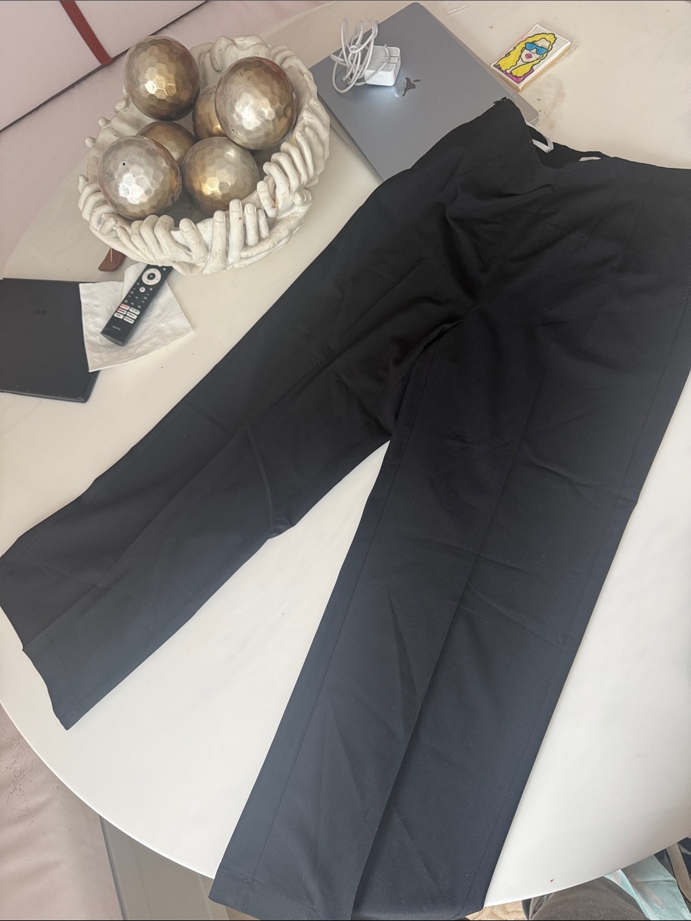 Amii Black Wide Leg Trouser Slacks Size XL